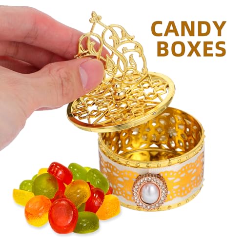 DOITOOL 6pcs Ramadan Candy Boxes Treat Storage Containers Arabian Party Favor Boxes for Weddings Birthdays Middle Eastern Sweet Cookie Wrap