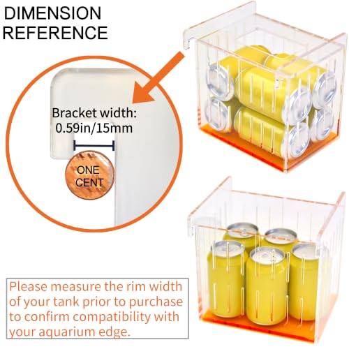 Acrylic Acclimation Box for Saltwater Fish and Reef Coral Quarantine Isolation Box for Aquarium Fish Hydroponic Plant External Breeding Box - size: 7.87inch*6.69inch*7.87inch
