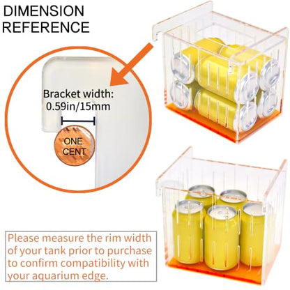 Acrylic Acclimation Box for Saltwater Fish and Reef Coral Quarantine Isolation Box for Aquarium Fish Hydroponic Plant External Breeding Box - size: 7.87inch*6.69inch*7.87inch