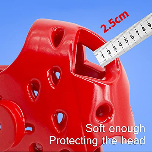 ASIX Kids Adults Headgear MMA Martial Arts Helmet, Karate Boxing Removable Face Shield, Soft Head Gear for Sparring Grappling Muay Thai Kickboxing Taekwondo Training (Blue,M)