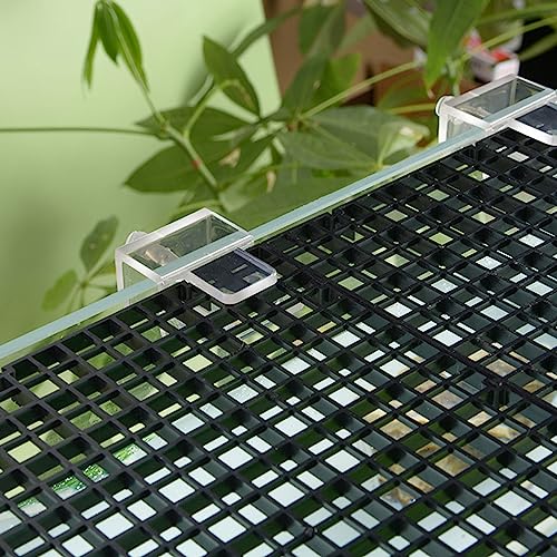 6 Pieces Fish Aquarium Anti-Escape Net Clip Glass Acrylic Holder Bracket Tools for Aquarium Fish Anti-Escape Tool