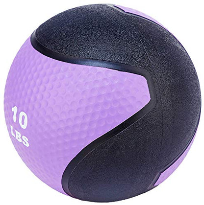 Fitvids Slam Medicine Wall Balls Workout Exercise Fitness Weighted Balls for Cross Training, Strength and Conditioning Exercises, Cardio and Core Workouts - style: 10 Pounds
