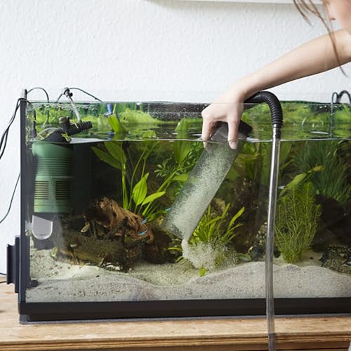 TEHAUX 4pcs Aquarium Fish Feeding Cup with Suction Cups Small and Large Sizes Fish Tank Feeder for Live Bloodworm and Aquatic Pets
