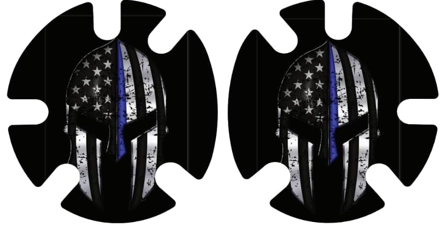 4Time All American Wrestling Headgear Decals Wraps (Police spartian) - color: Police Spartian