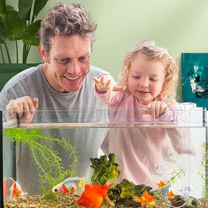 Aquatic Fish Feeding Disk - Glass Shrimp Feeder Tube Set, Clear Suction Cup Feeder Tray, Tank Feeding Station | Aquarium Care Tool for Pets | Easy Feed Solution for Shrimp Fish Snails - size: 28CM feeding tube + cleaning brush + feed spoon