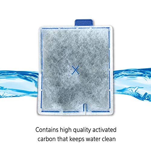 Aqueon Replacement Filter Cartridges For Filter Models 20, 30, 40, 50, and 75, and Canister Models 200, 300, and 400, Large, 15 pack | Fish tank filter cartridge with activated carbon, rinse-install tab, change every 4 weeks, fits canister filter 200-400