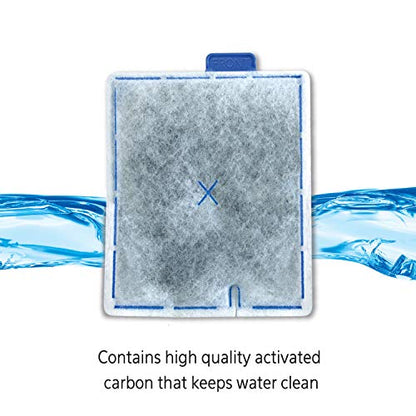 Aqueon Replacement Filter Cartridges For Filter Models 20, 30, 40, 50, and 75, and Canister Models 200, 300, and 400, Large, 15 pack | Fish tank filter cartridge with activated carbon, rinse-install tab, change every 4 weeks, fits canister filter 200-400