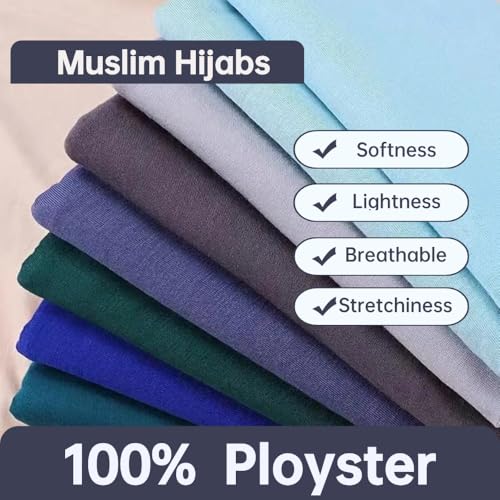 Soft Hijab Scarf for Muslim Women, 71" Long Head Wrap Shawl - color: Light Pink