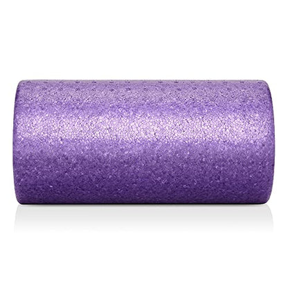 Philosophy Gym 12" High-Density Foam Roller for Exercise, Massage, Muscle Recovery - Round, Purple - color: Purple