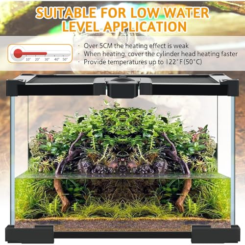 Hamiledyi Reptile Heating Pad 23W, Waterproof Under Tank Heater Mat 8x12 Inch for 30-40 Gallon Terrariums, Safe Heat Mat for Bearded Dragons, Leopard Geckos, Hermit Crabs, Snakes & Lizards