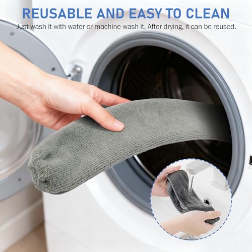 SetSail Dusters for Cleaning Retractable Gap Duster with Extension Pole | Extension Pole Long Handle, Flat Dust Cleaner, with 2 Microfiber Dusting Cloths, for Under Appliances Furniture Fridge
