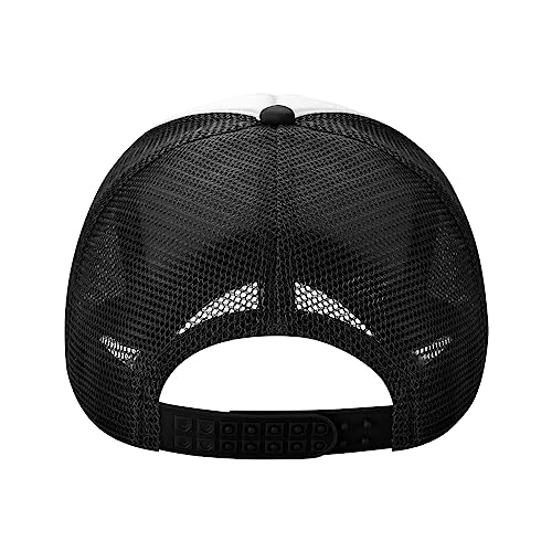 National Guard Iraq Afghanistan Combat Vet Adjustable Breathable Mesh Trucker Baseball Cap Unisex3 Black