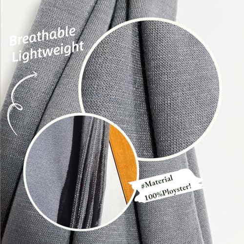 Harewom Muslim Hijab for Women Soft Stretch Headscarf Large Plain Turban Wrap Shawl Head Wrap for Everyday Wear - color: Dark Grey Hijab Headscarf