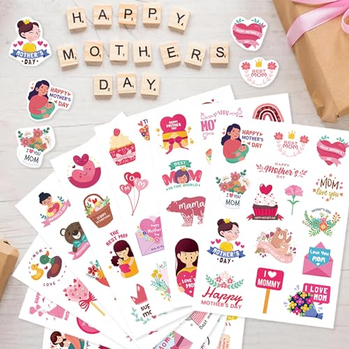321PCS Mothers Day Stickers, Happy Mothers Day Stickers, Mom Stickers - style: Mother Day Stickers