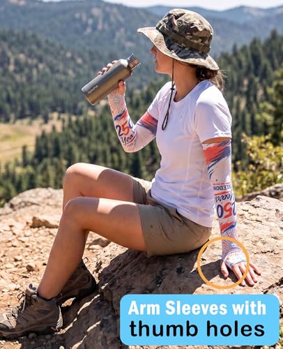 Aueyan Arm Sleeves for Men Women,Cooling Sleeves with Thumb Holes,Funny Sun Protection Arms Cover with Print Pattern - color: 250 Year