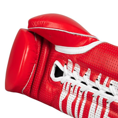 Title Boxing Pro Mex Professional Edge Lace Training/Sparring Boxing Gloves - color: Red, size: 12 oz