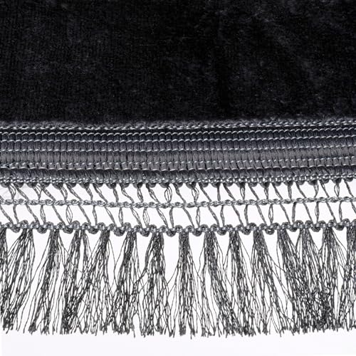 Modefa Muslim Prayer Rug Islam, Soft Plush Velvet Praying Mat Thick Sajadah with Car Hanger | Simple Pattern Solid Not Distracting | 31.5 x 47in Non-Slip Padded Prayer Mat (Clam Black) - color: Clam Black