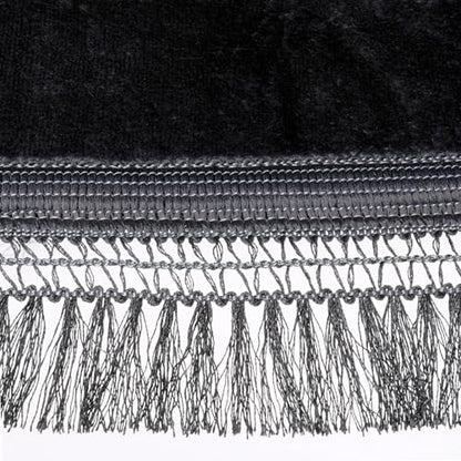 Modefa Muslim Prayer Rug Islam, Soft Plush Velvet Praying Mat Thick Sajadah with Car Hanger | Simple Pattern Solid Not Distracting | 31.5 x 47in Non-Slip Padded Prayer Mat (Clam Black) - color: Clam Black