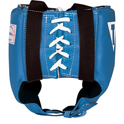 Title Boxing Amateur Competition Headgear (w/Cheeks) - Boxing Headgear, MMA Headgear, Sparring Gear, Headgear Boxing Sparring, Boxing Head Gear, Sparring Headgear, Muay Thai Headgear - color: Blue, size: Large