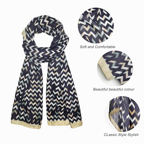 FINIZO Women's Fashion Scarves, Lightweight Cotton Blend Neck Scarves - color: 54