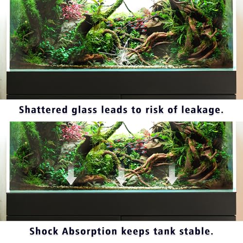UNIFAMILY Aquarium Leveling Mat, 10 Gallon Fish Tank Mat for Shock Absorbing, 20.8 x 13 in Waterproof Aquarium Mat for Under Tank,Heavy Weight Support Fish Tank Compressible Neoprene Mat - size: 10 Gallon-20.8 X13 IN