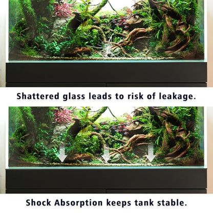 UNIFAMILY Aquarium Leveling Mat, 10 Gallon Fish Tank Mat for Shock Absorbing, 20.8 x 13 in Waterproof Aquarium Mat for Under Tank,Heavy Weight Support Fish Tank Compressible Neoprene Mat - size: 10 Gallon-20.8 X13 IN