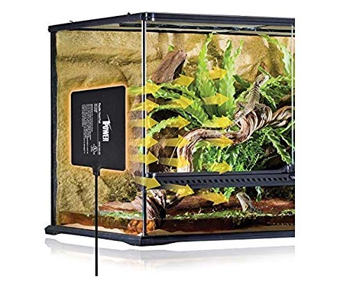 iPower Reptile Heat Pad 8W Under Tank Terrarium Warmer Heating Mat for Turtles Lizards Frogs and Other Small Animals, 6"x8" Inch - size: 6" x 8", style: Heat Pad