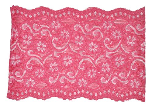 Zaffron Women's Lace Under Hijab Headband Pink and White - color: Pink and White
