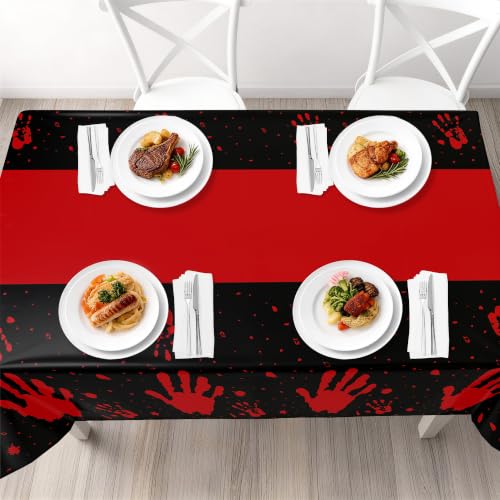 Childom 3 Pack Halloween Tablecloth Rectangle Table,Halloween Decorations - color: Halloween Black