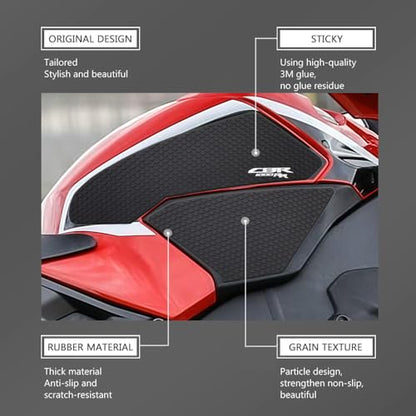 CBR1000 RR 2025 New for Honda CBR1000RR CBR 1000 RR ABS 2017 2018 2019 - Motorcycle Non-Slip Side Fuel Tank Stickers Waterproof Pad Rubber Sticker