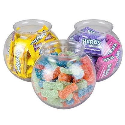 16 Oz Plastic Fish Bowls (12-Pack) Drink, Party & Decorative Ivy Bowls | BPA-Free Plastic Bowls for Candy Buffets, Carnival Games, Prize Tables, Centerpieces, Crafts & Event Displays - size: 12 Count (Pack of 1)