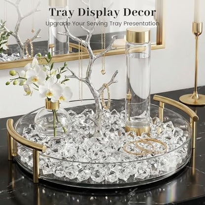 DomeStar Fake Ice, 150PCS Fake Diamonds, Plastic Diamonds Acrylic Rocks Vase Fillers for Centerpieces Wedding Party Table Scatter Food Display - color: 150 Clear