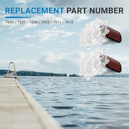 7056 2Pcs Check Valve Covers with Flapper Assembly Compatible with Zodiac Jandy Spring Check Valve Replacement# 7235,7305