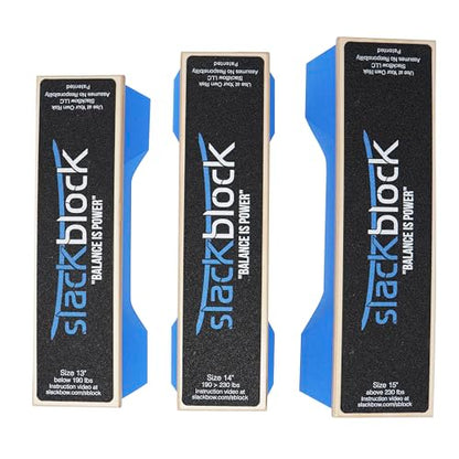 SlackBow SlackBlock Athletic Balance Trainer – Improve Balance, Stability, and Athletic Performance – Condition Your Body and Prevent Injury - Compact and Portable - size: 15"