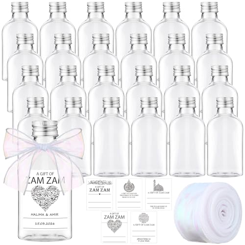 25 Sets Zamzam WaterBottle Islamic Favor, 120 ml, Fresh, Silver - color: Fresh, size: 120 ml