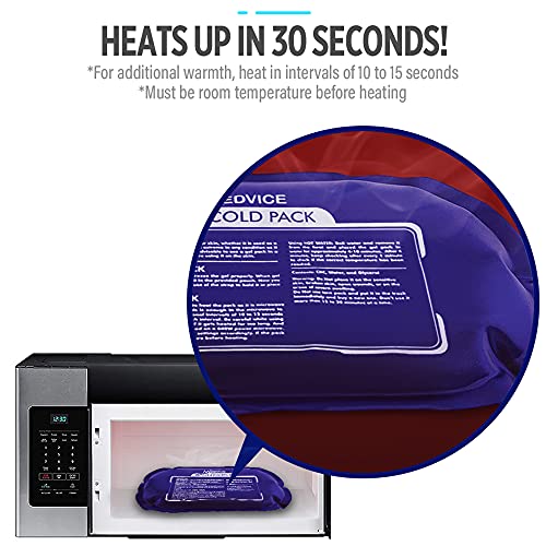 Reusable Hot and Cold Ice Packs for Injuries (3-Piece Set), Joint Pain | Gel Ice Packs - Muscle Soreness and Body Inflammation Support - Adjustable & Flexible for Knees, Back, Shoulders, Arms & Legs