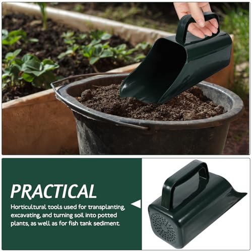 WOONEKY 2pcs Aquarium Sediment Cleaning Scoop Set, Reusable Fish Tank Gravel Shovel with Water-Permeable Design, Handheld Mud and Sand Sifter for Aquarium Maintenance and Fish Tank