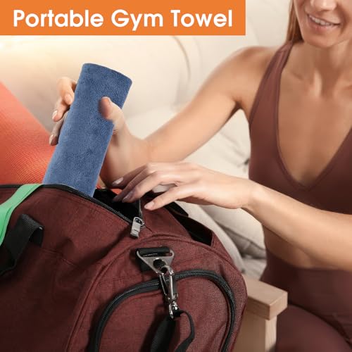 3 Pack Microfiber Gym Towels, Super Soft, Quick Drying, 14.2" x 30" | Absorbent Towel for Fitness, Yoga, Swimming, Sports, Workout, Skin-Friendly for Women Men