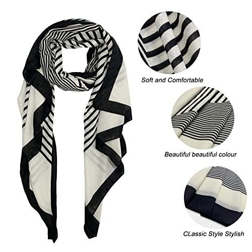 FINIZO Women's Fashion Scarves, Lightweight Cotton Blend Neck Scarves - color: 22