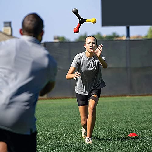 2Pcs Reflex Training Tossing Stick Improving Reaction Speed Trainer Hand-Eye Coordination Baseball for Pre-Game Warm-Ups