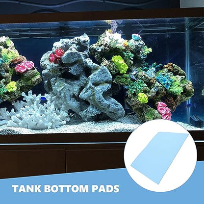 Garneck Thickened Fish Tank Mat Shockproof Aquarium Pad for Non- Cushioning Base for Fish Tanks and Terrariums - color: Blue