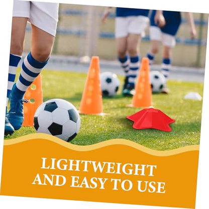 HANABASS 5pcs Portable Soccer Training Cones Agility Disc Markers for Football Practice Lightweight Sports Equipment for Enhanced Speed Reaction for Training Anywhere