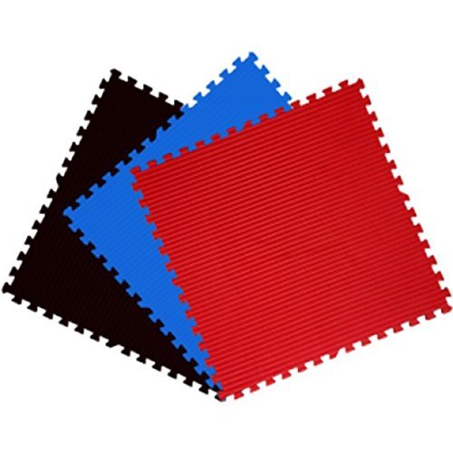 Square Brands - MMA EVA Foam Interlocking Puzzle Mats - 40" x 40" - color: Red