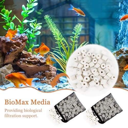 28 PCS Replacement Filter Media Kit Compatible with Fluval FX2/FX4/FX5/FX6 Aquarium Filters Include Media, Carbon Foam Pad, Water Polishing Pads, Bio-Foam Pads, Foam Block, Mesh Bag