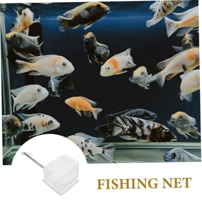 Mikinona 3pcs Adjustable Stainless Steel Fishing Nets with Fine and Coarse Mesh, Portable Shrimp and Small Fish Nets for Kayak, Boat, Aquarium, and Fishing Accessories