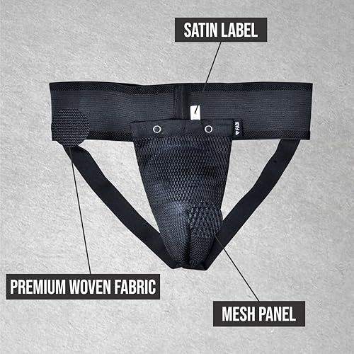 Groin Protector - Protective Cup and Groin Guard for Boxing, Muay Thai, Kickboxing, MMA Training, Karate, Taekwondo, Grappling - size: Medium