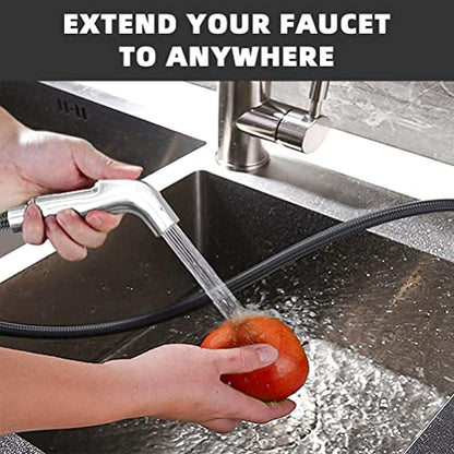 Sink Sprayer Replacement, Kitchen Sink Spray Head, Side Sprayer with Hose and Holder,Kitchen Sink Side Sprayer,Sink Sprayer Chrome - color: Chrome-A