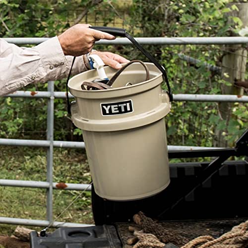 YETI Loadout 5-Gallon Bucket, Impact Resistant Fishing/Utility Bucket - color: Tan