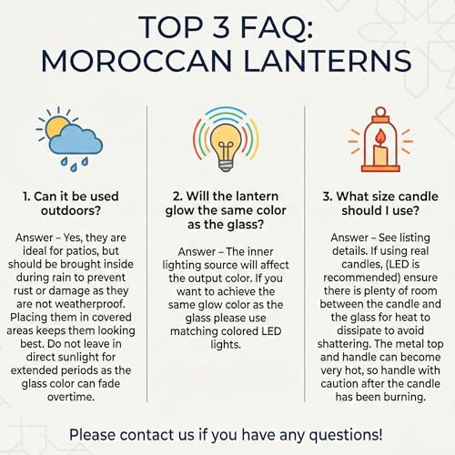 Vela Lanterns Decorative Indoor Moroccan Candle Holder, White Gold, M, 2PK | Ramadan Decorations for Home, Turkish Votive Pillar Lamp, Boho Champagne Tealight Centerpiece, Eid Diwali, 10.5in Tall