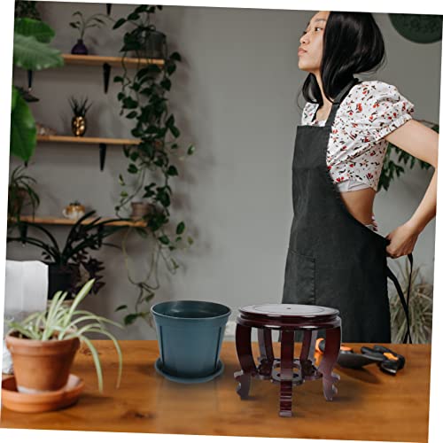 balacoo Wooden Pedestal Fish Tank Display Stand High Tall Aquarium Base for Home Decorative Antique Style with Fine Workmanship and